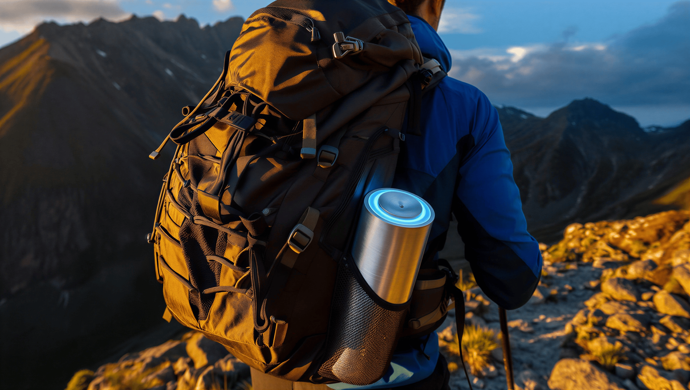V1 Expedition Backpack in alpine setting